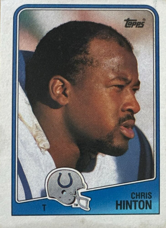 1988 Topps Chris Hinton Football Card #123