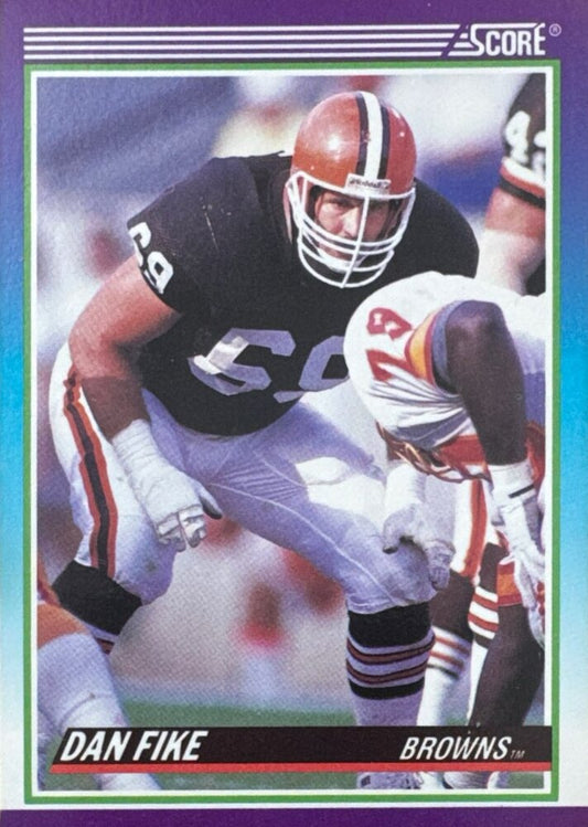 1990 Score Dan Fike Football Card #543