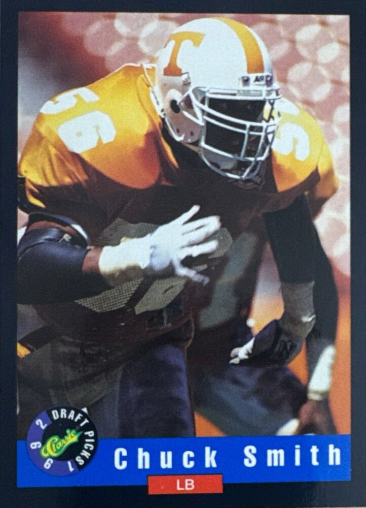 1992 Classic Draft Picks Chuck Smith Football Card #11