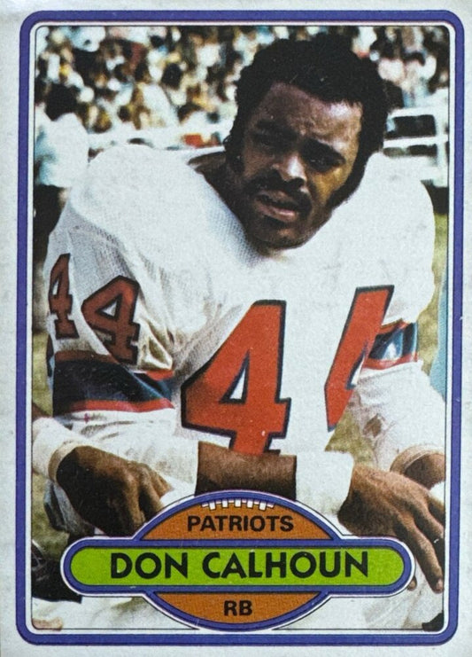 1980 Topp Don Calhoun Football Card #472