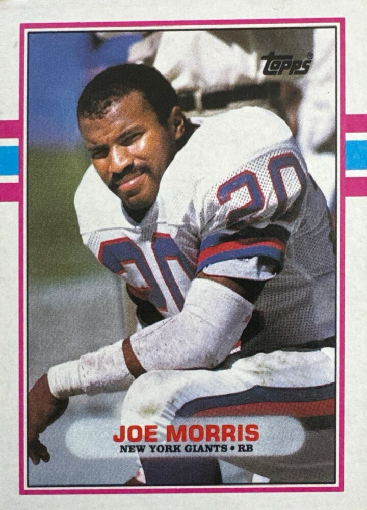 1989 Topps Joe Morris Football Card #178