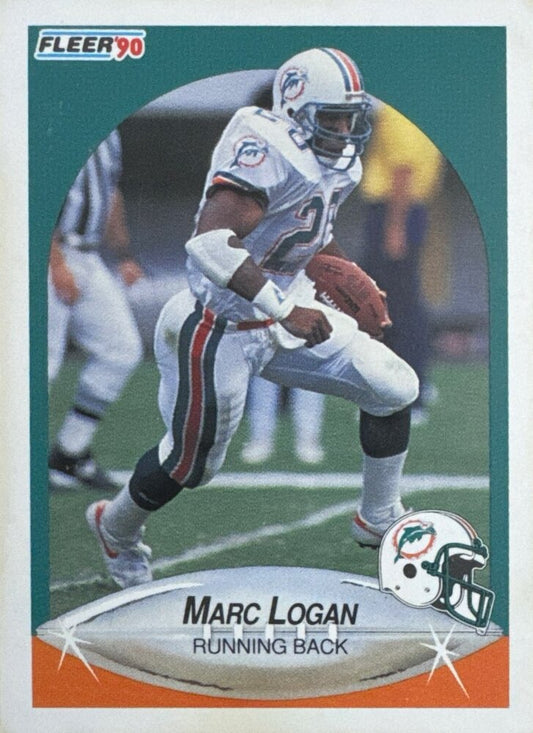 1990 Fleer Marc Logan Football Card #243