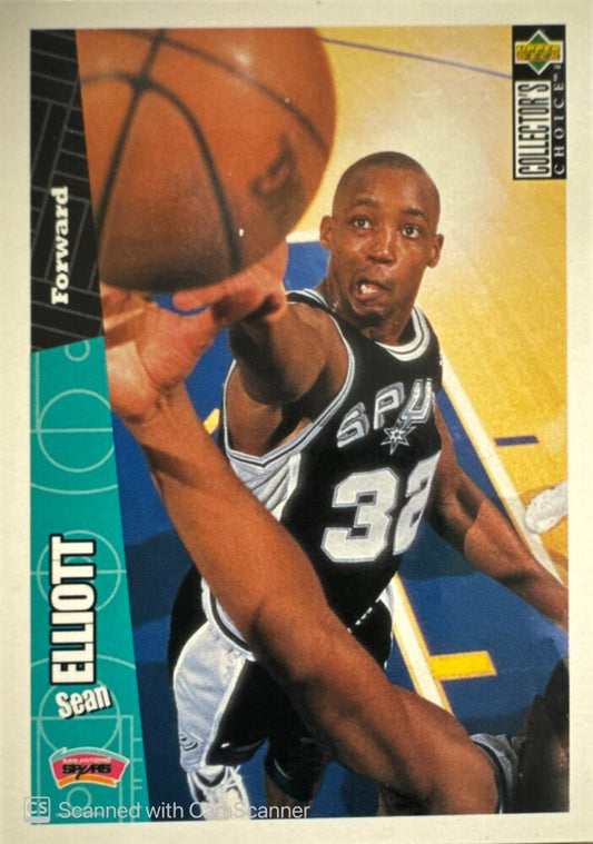 1996 Upper Deck Collectors Choice Sean Elliott Basketball Card #140