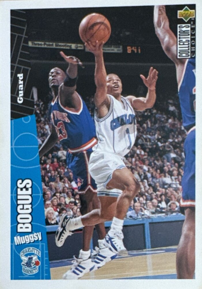 1996 Upper Deck Collectors Choice Muggsy Bogues Basketball Card #18