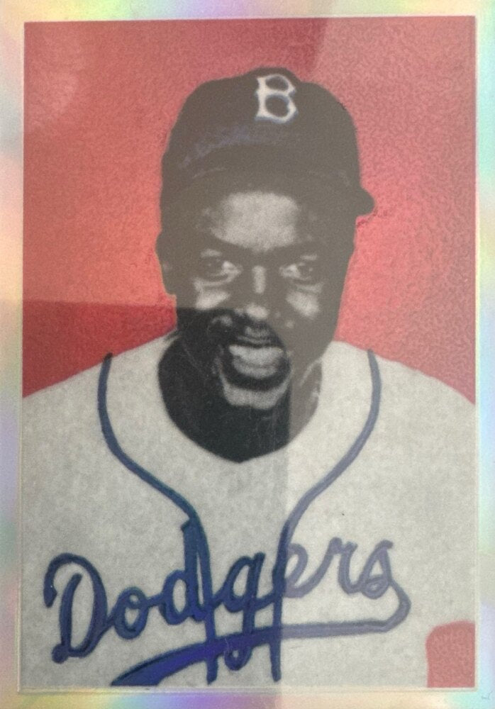 1988 Topps Bowman Chrome Jackie Robinson Baseball Card #50 of a Series of 240