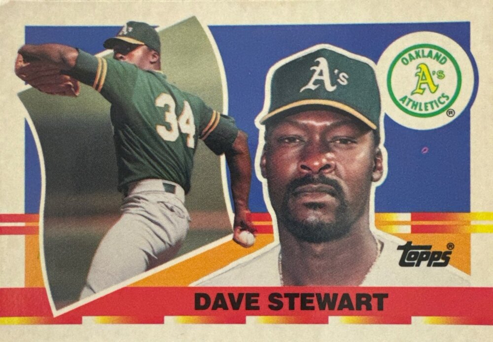 1990 Topps David Keith Stewart Baseball Card #64