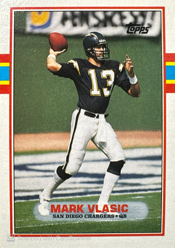 1989 Topps Mark Vlasic Football Card #311