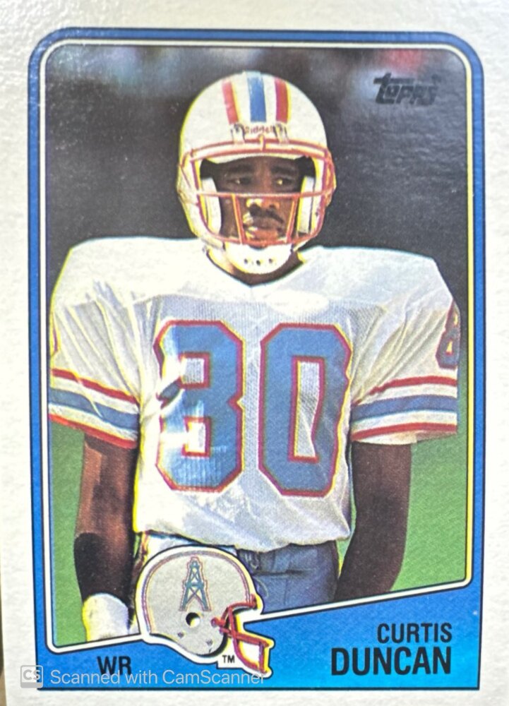 1988 Topps Curtis Duncan Football Card #108