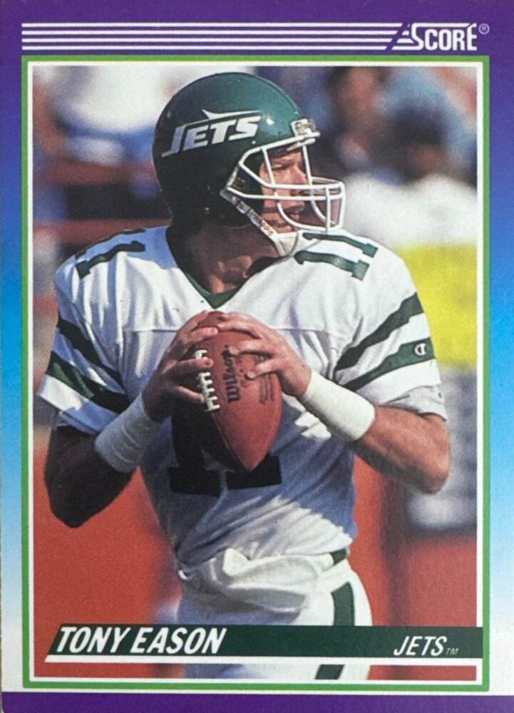 1990 Score Tony Eason Football Card #527