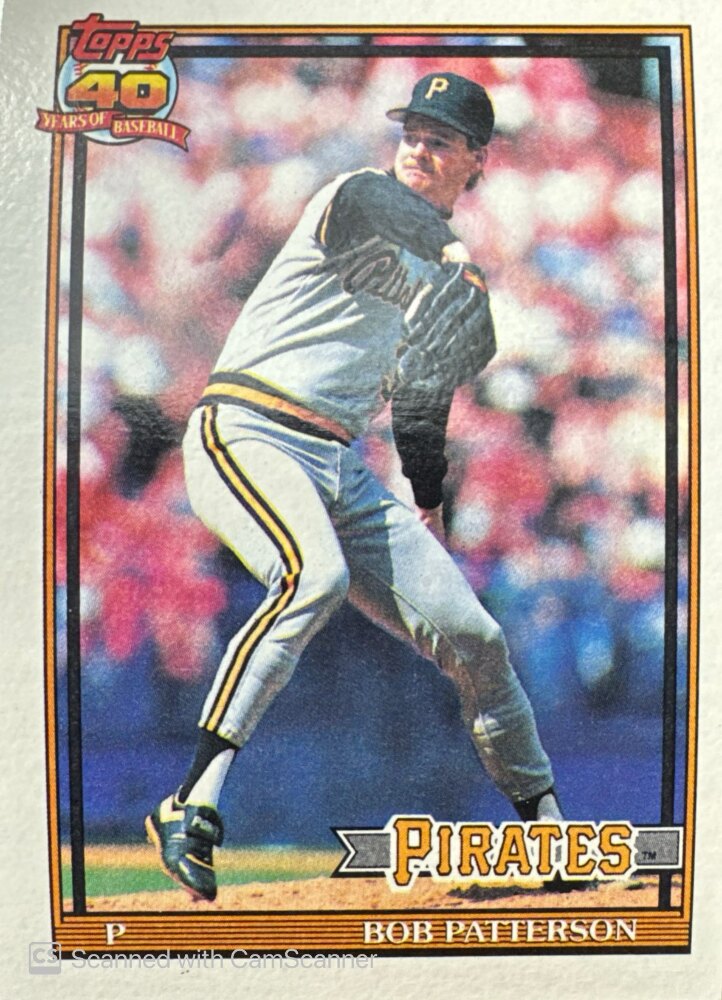 1991 Topps Bob Patterson Baseball Card #479