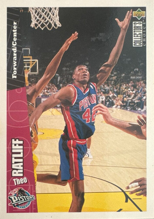 1996 Upper Deck Collectors Choice Theo Ratliff Basketball Card #48