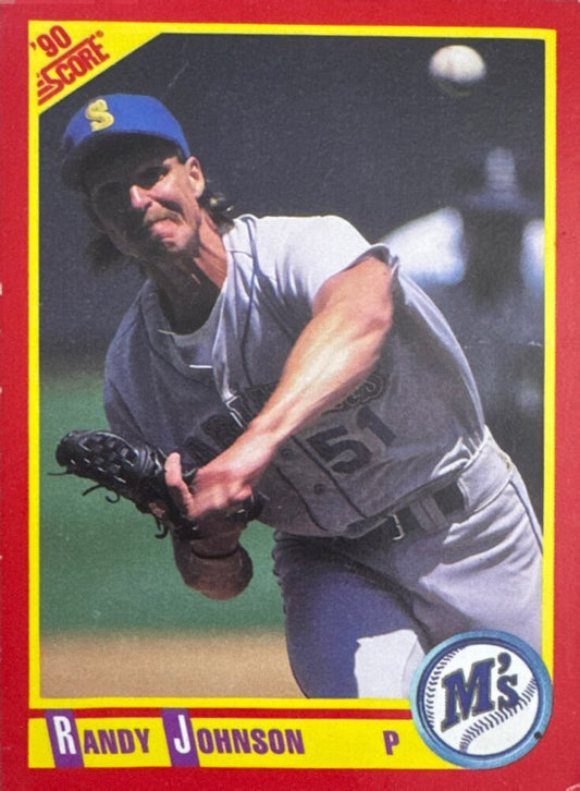 1990 Score Randy Johnson Baseball Card #415