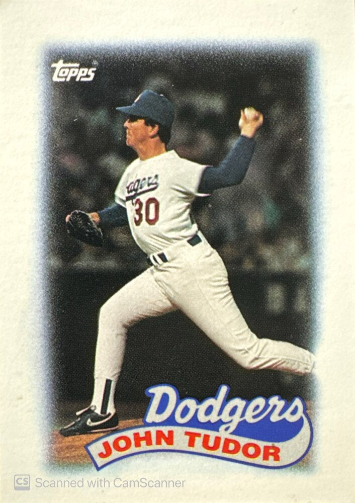 1989 Topps John Tudor Baseball Card #20