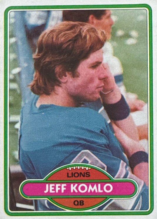 1980 Topps Jeff Komlo Football Card #274