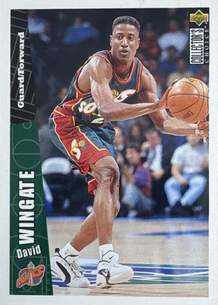 1996 Upper Deck Collectors Choice David Wingate Basketball Card #338