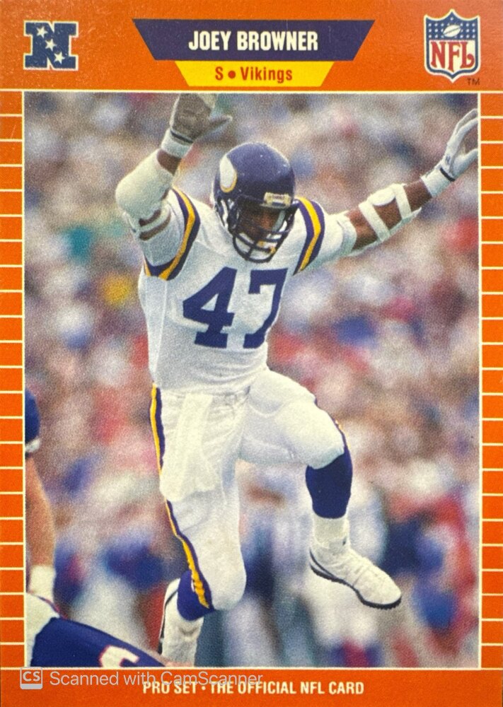 1989 NFL Pro Set Joey Browner Football Card #227