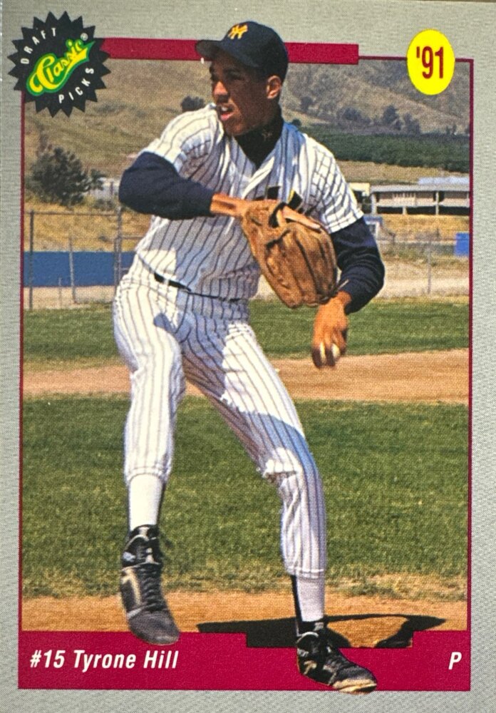 1991 Classic Tyrone Hill Baseball Card #12