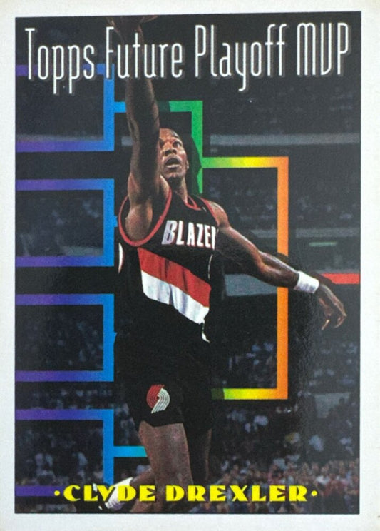 1994 Topps Future Playoff MVP Clyde Drexler Basketball Card #206