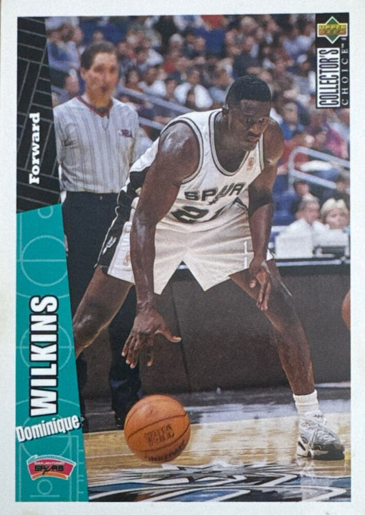 1996 Upper Deck Collectors Choice Dominique Wilkins Basketball Card #325