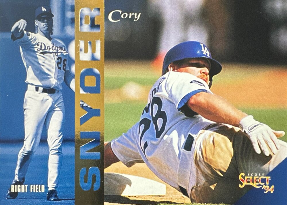 1994 Score Select Cory Snyder Baseball Card #170