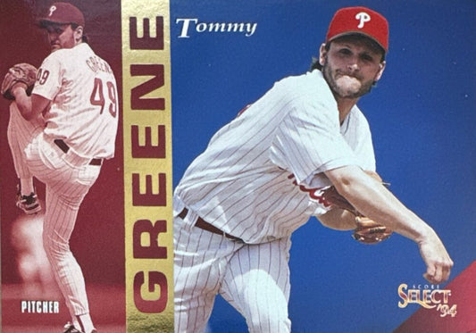 1994 Score Select Tommy Greene Baseball Card #155