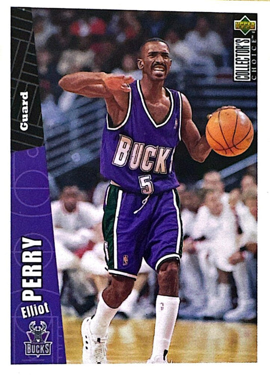 1996 Upper Deck Collectors Choice Elliot Perry Basketball Card #279