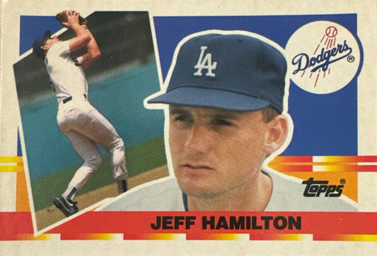 1990 Topps Jeffrey Robert Hamilton Baseball Card #98