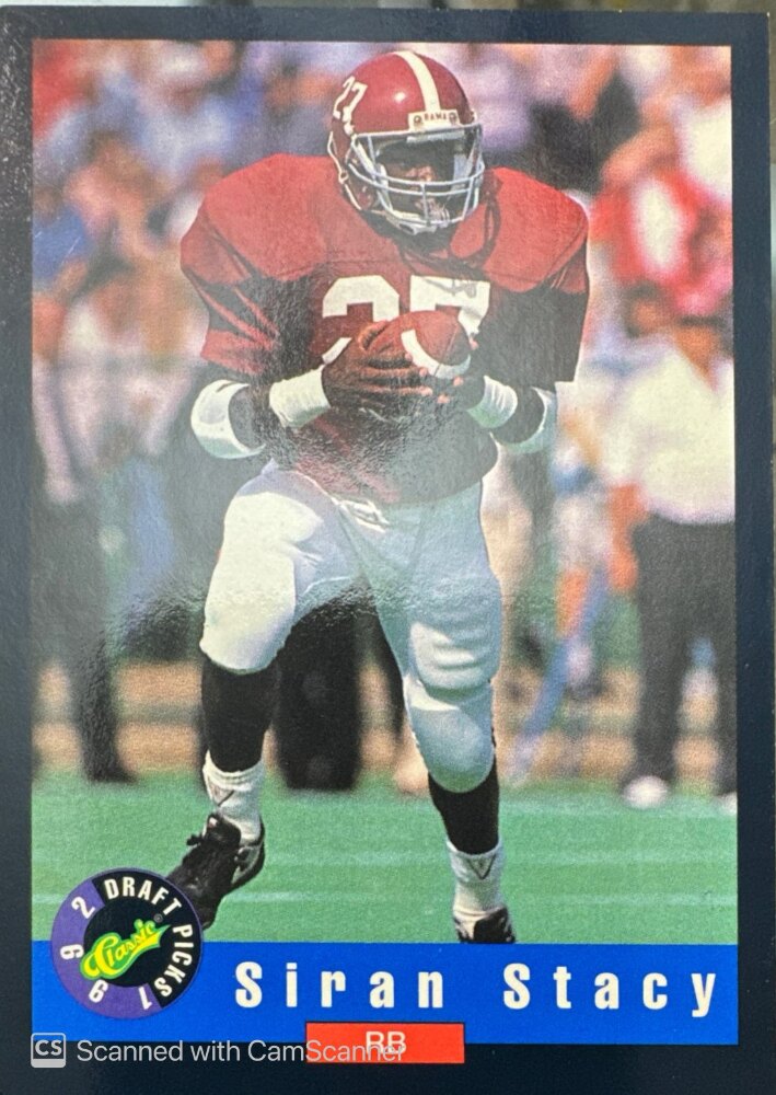 1992 Classic Draft Picks Siran Stacy Football Card #24