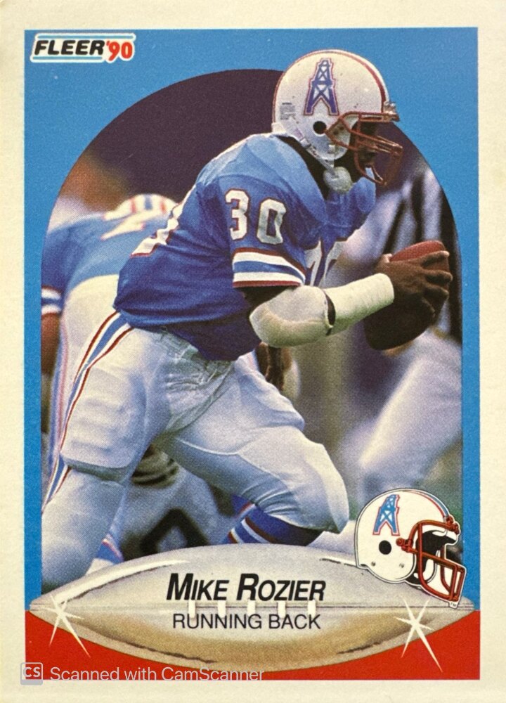 1990 Fleer Mike Rozier Football Card #135