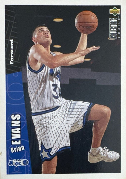 1996 Upper Deck Brian Evans Basketball Card #297