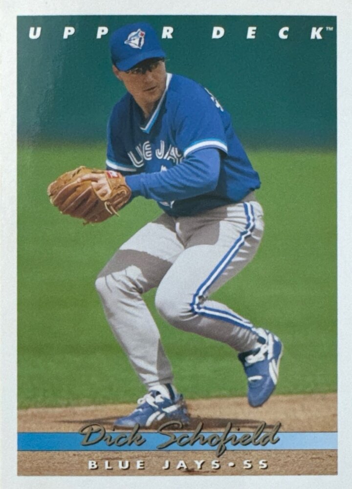 1993 Upper Deck Dick Schofield Baseball Card #768