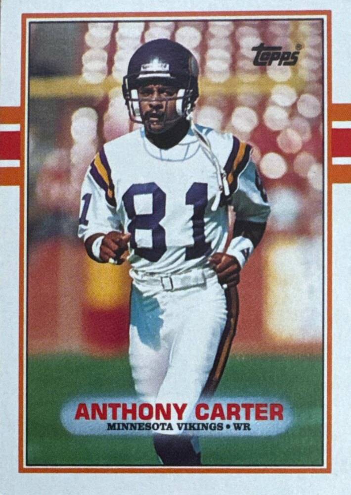 1989 Topps Anthony Carter Football Card #79