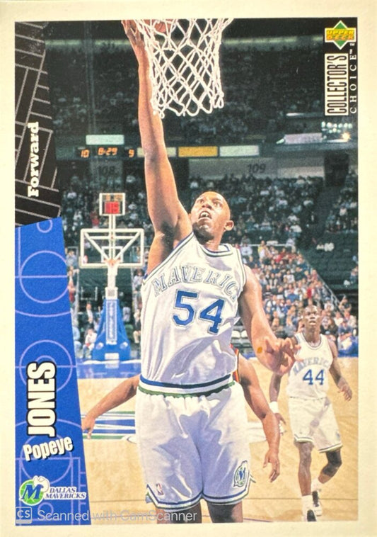 1996 Upper Deck Collectors Choice Popeye Jones Basketball Card #40