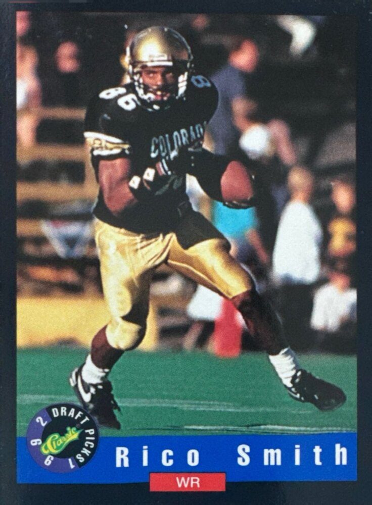 1992 Classic Draft Picks Rico Smith Football Card #82