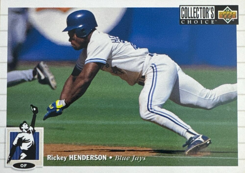 1994 Upper Deck Collectors Choice Rickey Henderson Baseball Card #131