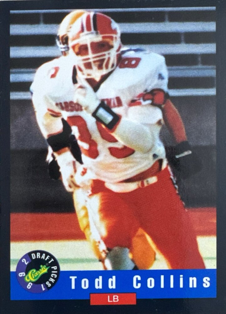 1992 Classic Draft Picks Todd Collins Football Card #95