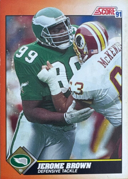 1991 Score Jerome Brown Football Card #407