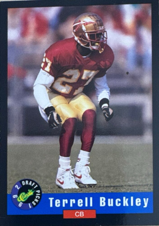 1992 Classic Draft Picks Terrell Buckley Football Card #59