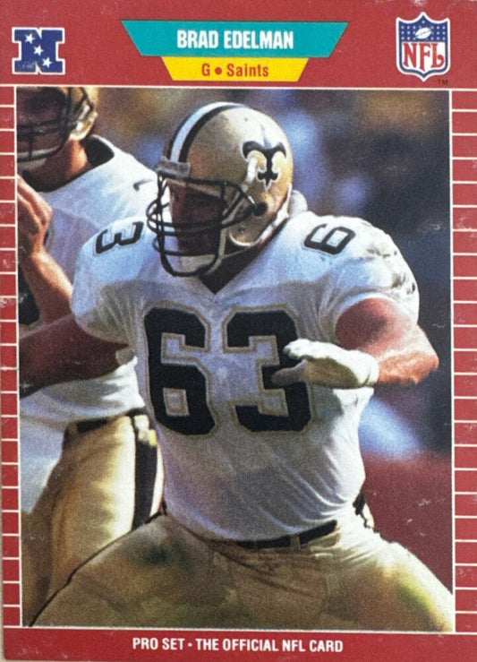 1989 NFL Pro Set Brad Edelman Football Card #264