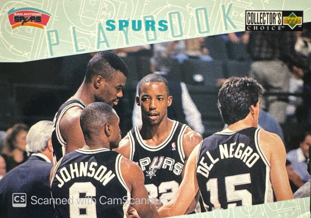 1996 Upper Deck Collectors Choice Spurs Playbook Basketball Card #390