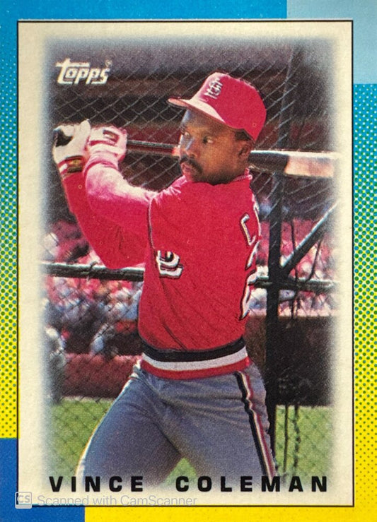 1989 Topps Major League Leaders Vince Coleman Baseball Card #73