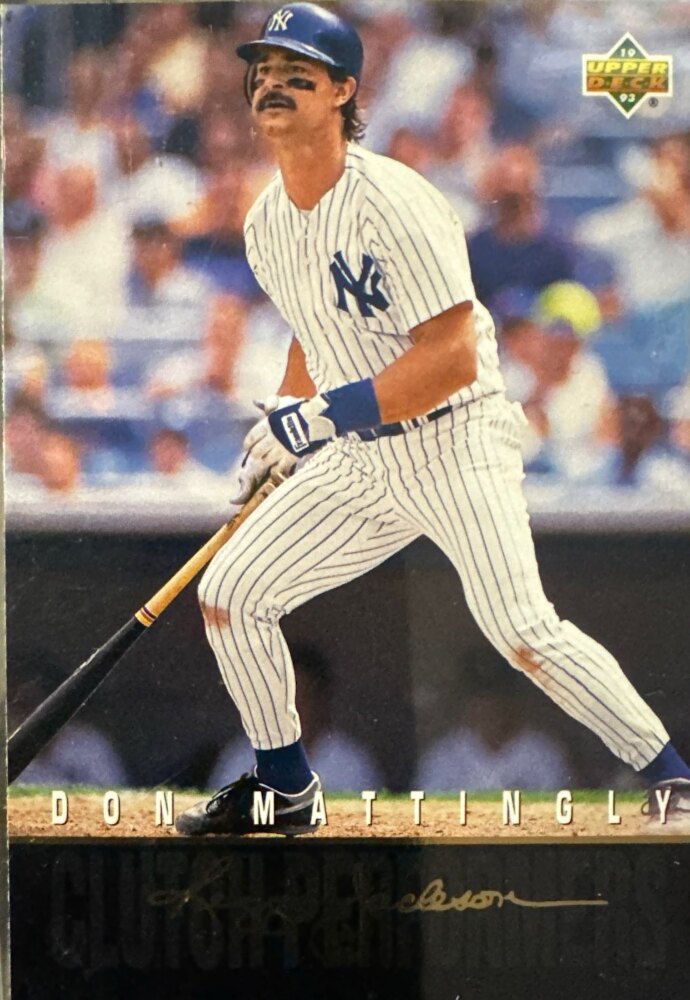 1993 Upper Deck Reggie Jackson Don Mattingly Baseball Card #R14