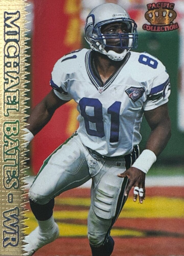 1995 Pacific Michael Bates Football Card #358