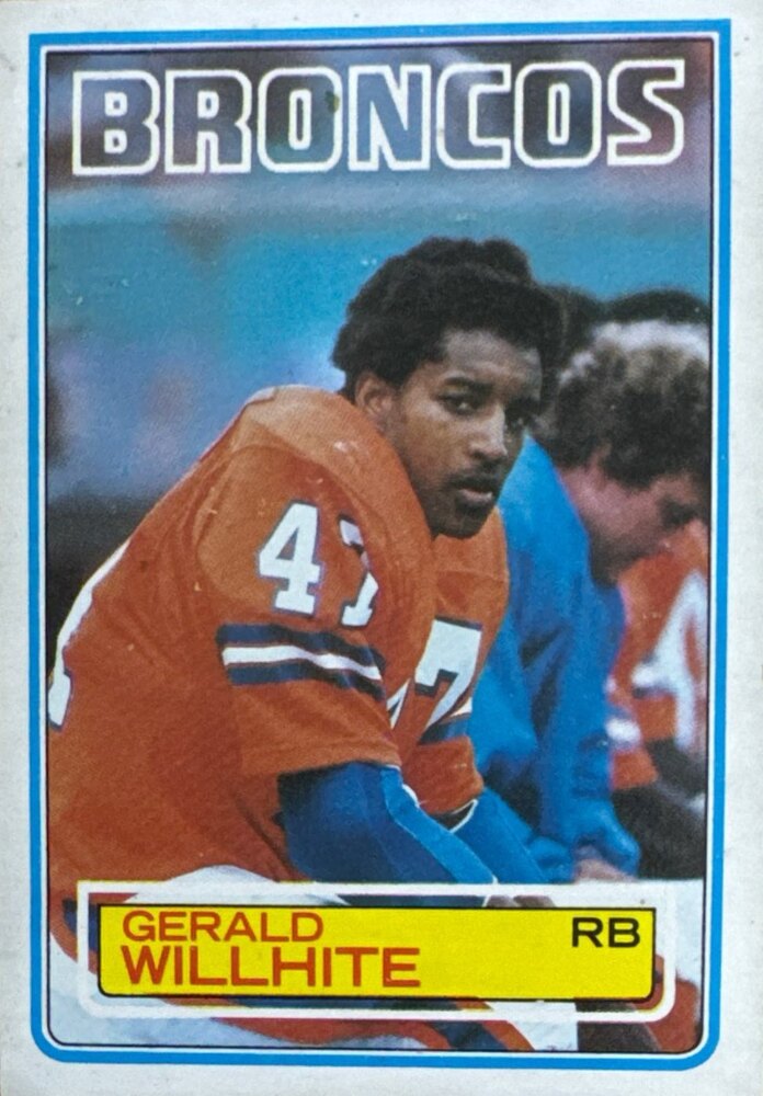 1983 Topps Gerald Willhite Football Card #270