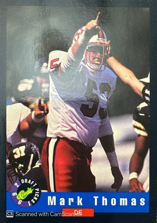 1992 Classic Draft Picks Mark Thomas Football Card #78