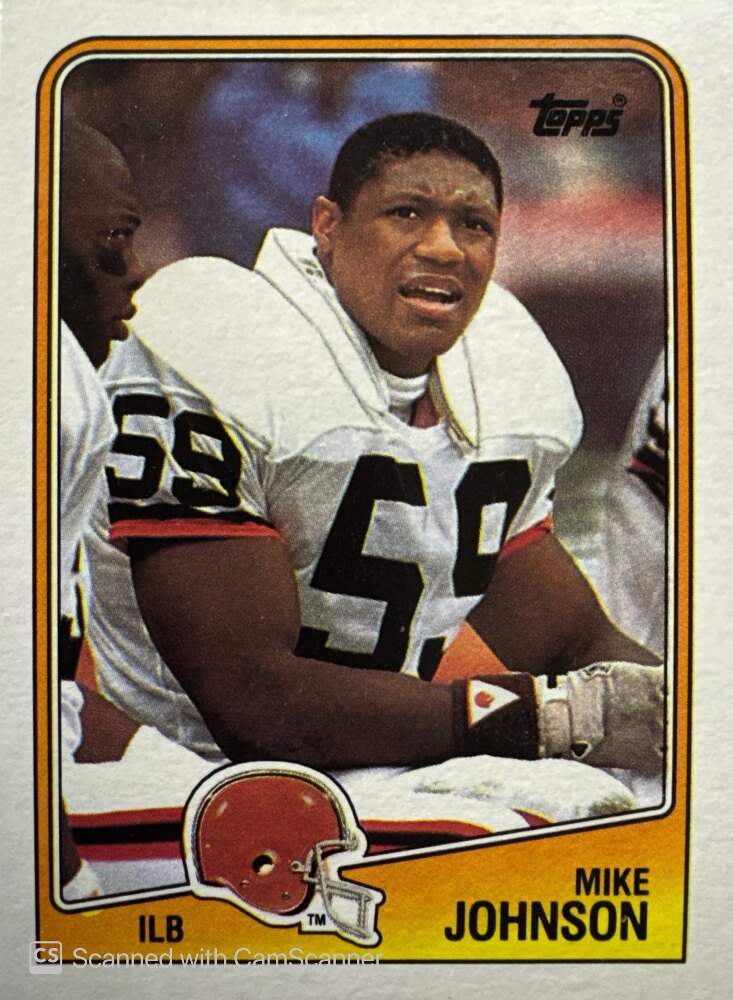 1988 Topps Mike Johnson Football Card #96