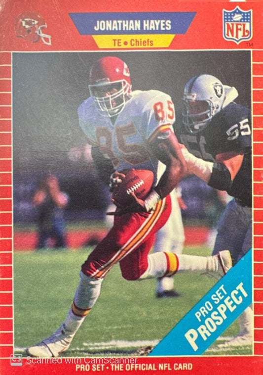 1989 NFL Pro Set Jonathan Hayes Football Card #526