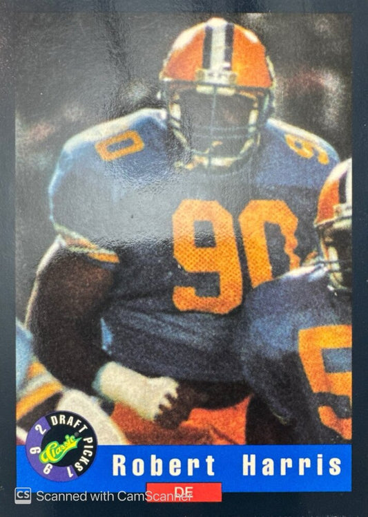 1992 Classic Draft Picks Robert Harris Football Card #70