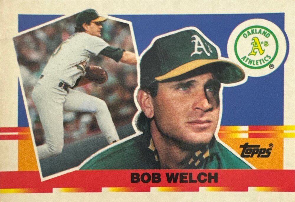 1990 Topps Robert Lynn Welch Baseball Card #106