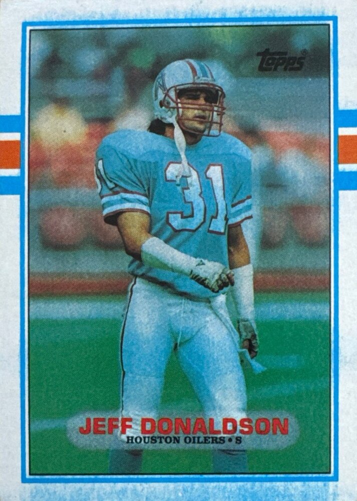 1989 Topps Jeff Donaldson Football Card #100